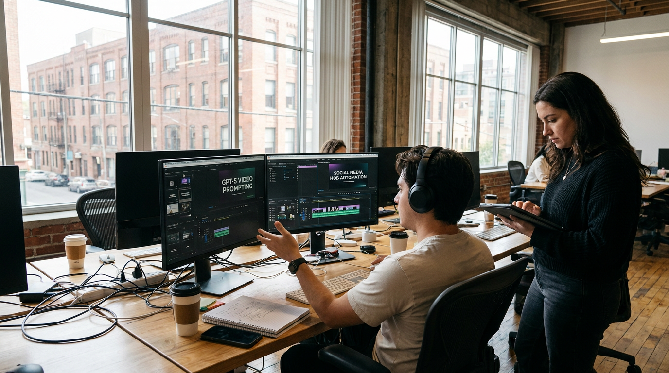 GPT-5 Video Prompting for Social Media Hub Automation